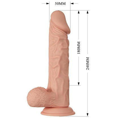 BAILE - BEAUTIFUL ENCOUNTER BURAQ DILDO REALISTICO FLEXIBLE 24 CM NATURAL - Sensuana.es