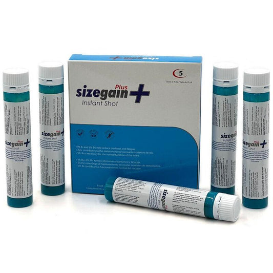 500 COSMETICS - SIZEGAIN PLUS INSTANT SHOT VIGORIZANTE MASCULINO 5 UNIDADES - Sensuana.es