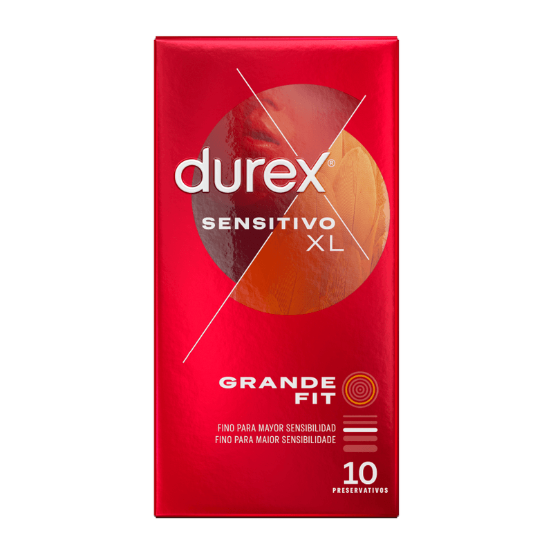 DUREX - PRESERVATIVOS SENSITIVO XL 10 UNIDADES