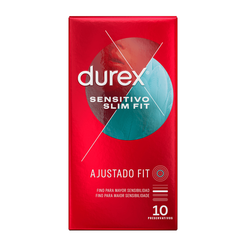 DUREX - SENSITIVE SLIM FIT 10 UNIDADES