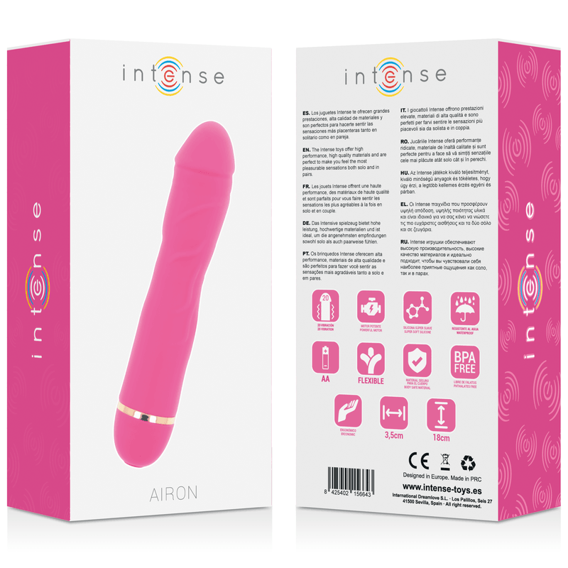 INTENSE - AIRON 20 SPEEDS SILICONE ROSA - Sensuana.es