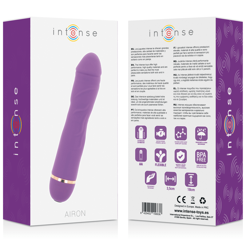 INTENSE - AIRON 20 SPEEDS SILICONE LILA - Sensuana.es