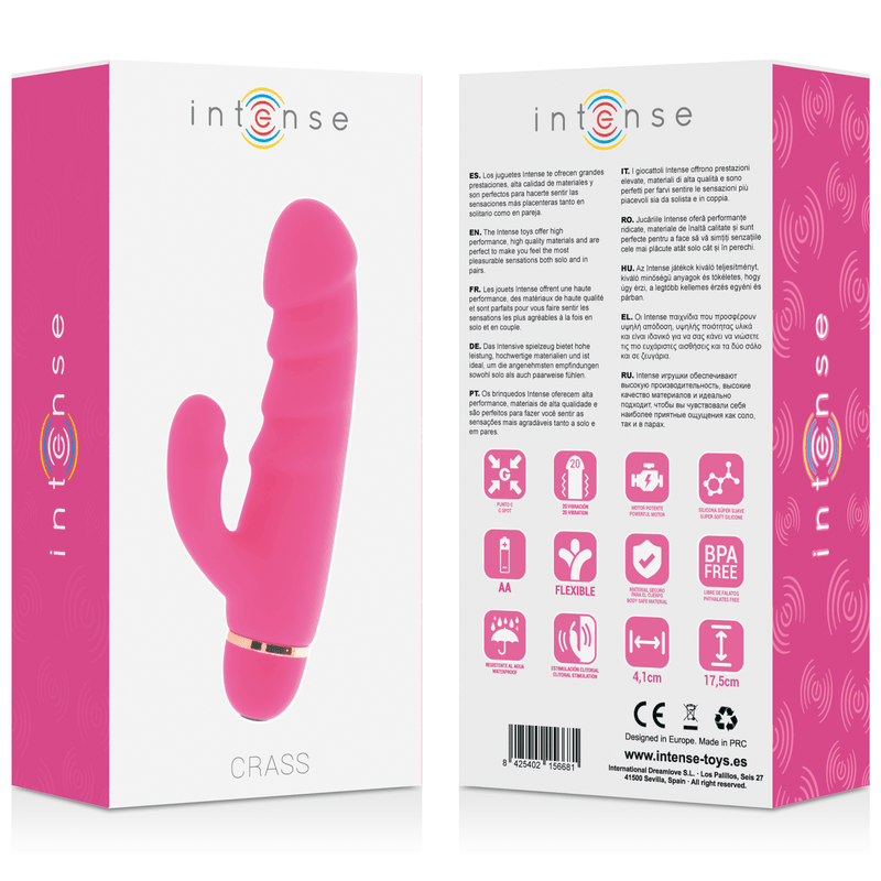 INTENSE - CRASS 20 SPEEDS SILICONE ROSA - Sensuana.es