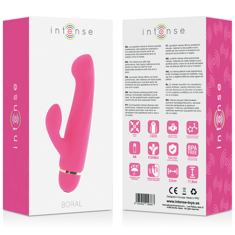 INTENSE - BORAL 20 SPEEDS SILICONE ROSA - Sensuana.es