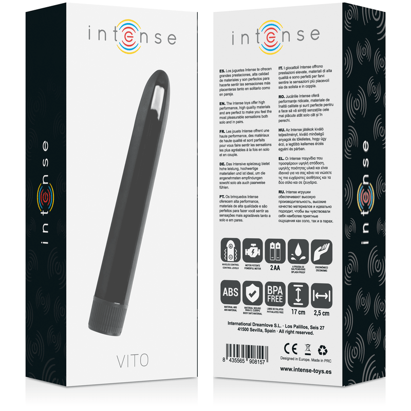 INTENSE - VITO VIBRADOR NEGRO - Sensuana.es