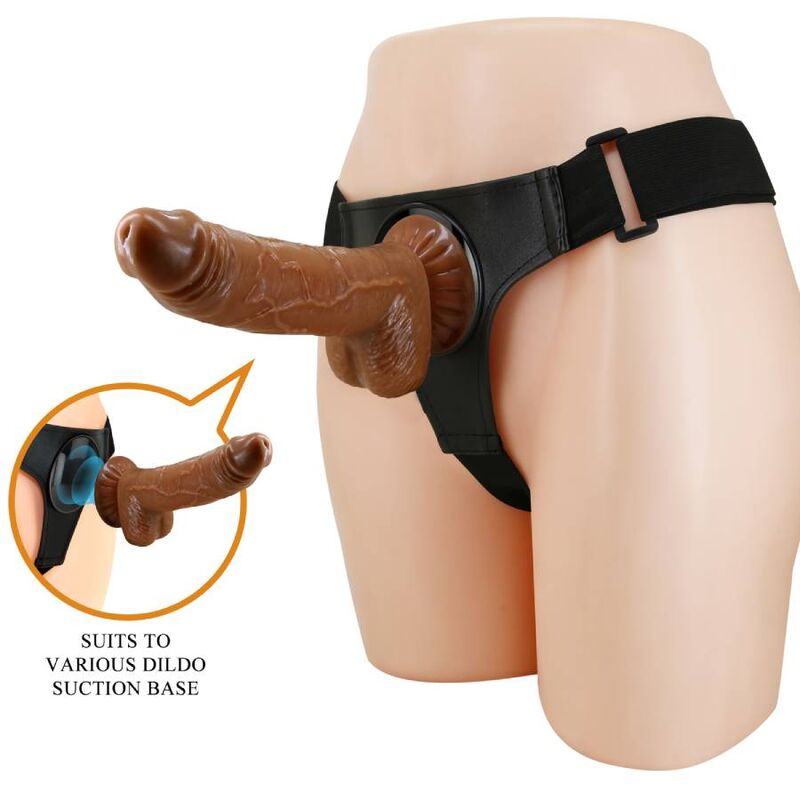 BONITO AMOR - ARNÊS CUECAS ARNÊS UNIVERSAL COM DILDO MICHEAL 20 CM PRETO