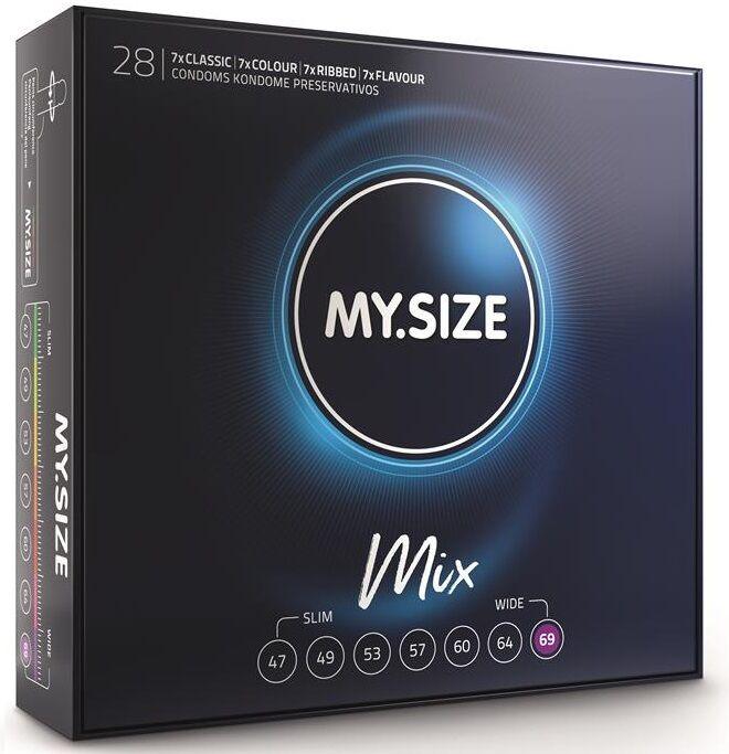 MY SIZE - MIX PRESERVATIVOS 69 MM 28 UNIDADES - Sensuana.es