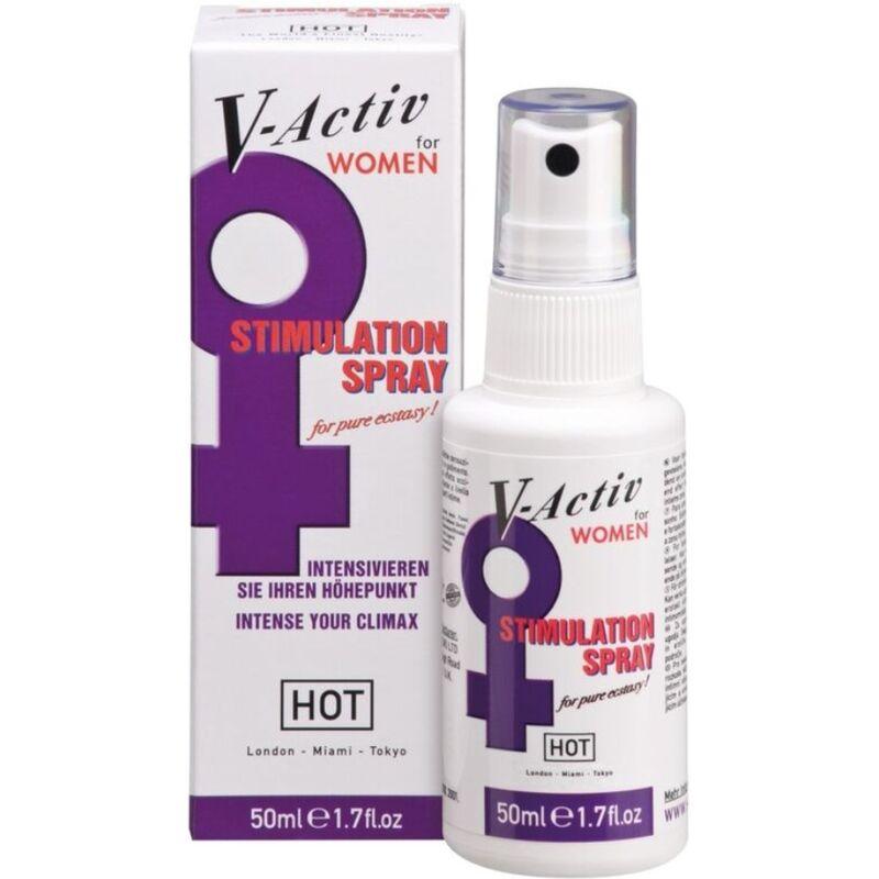 HOT - V-ACTIV SPRAY POTENCIADOR MUJER 50ML - Sensuana.es