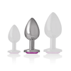 INTENSE - PLUG ANAL METAL ALUMINIO CON CRISTAL ROSA TALLA M - Sensuana.es