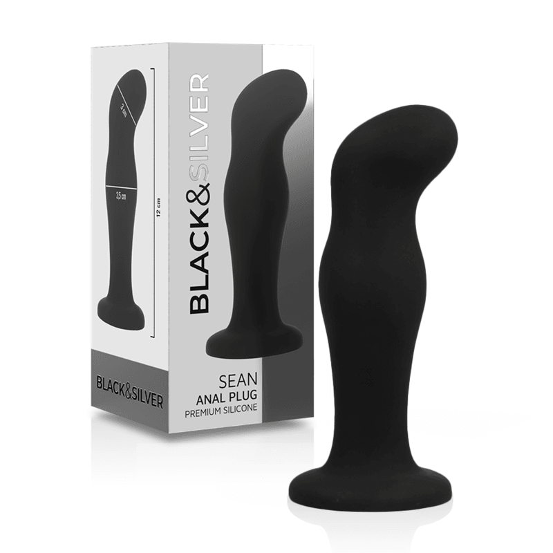 BLACK&SILVER - SEAN PLUG ANAL SILICONA PREMIUM NEGRO - Sensuana.es