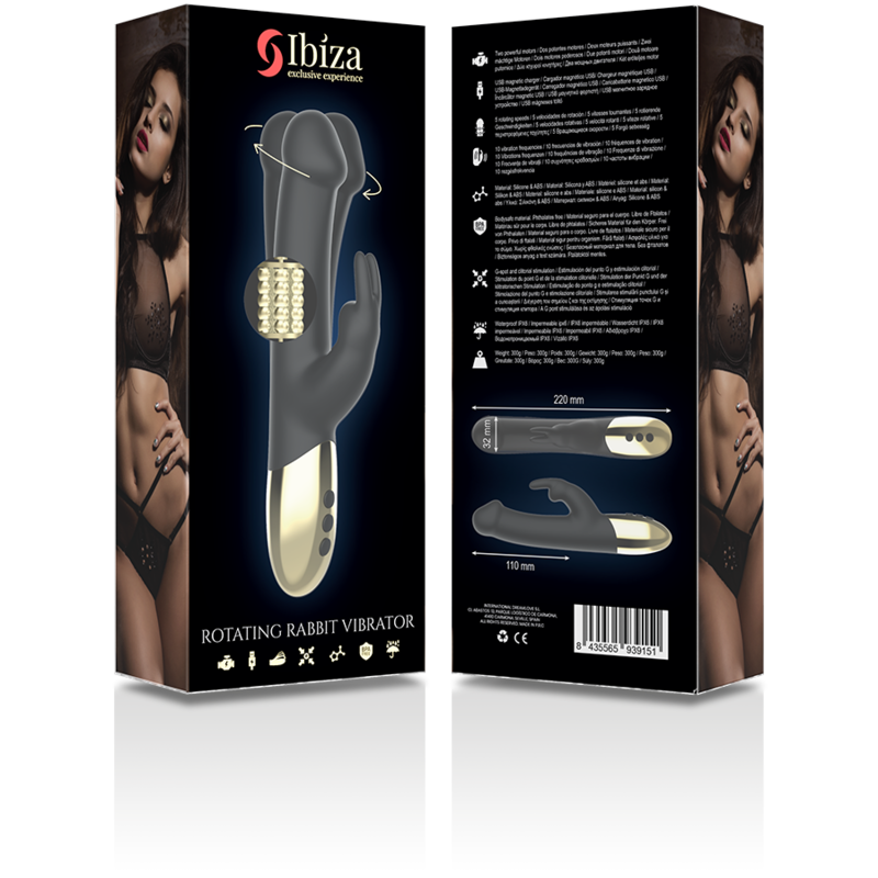 IBIZA - VIBRADOR ROTADOR PERLADO RABBIT - Sensuana.es