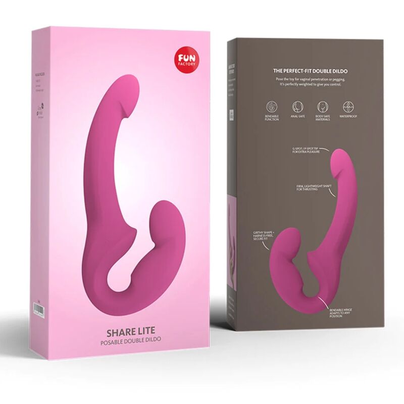 FUN FACTORY - SHARE LITE DILDO DILDO HARNESS BLACKBERRY