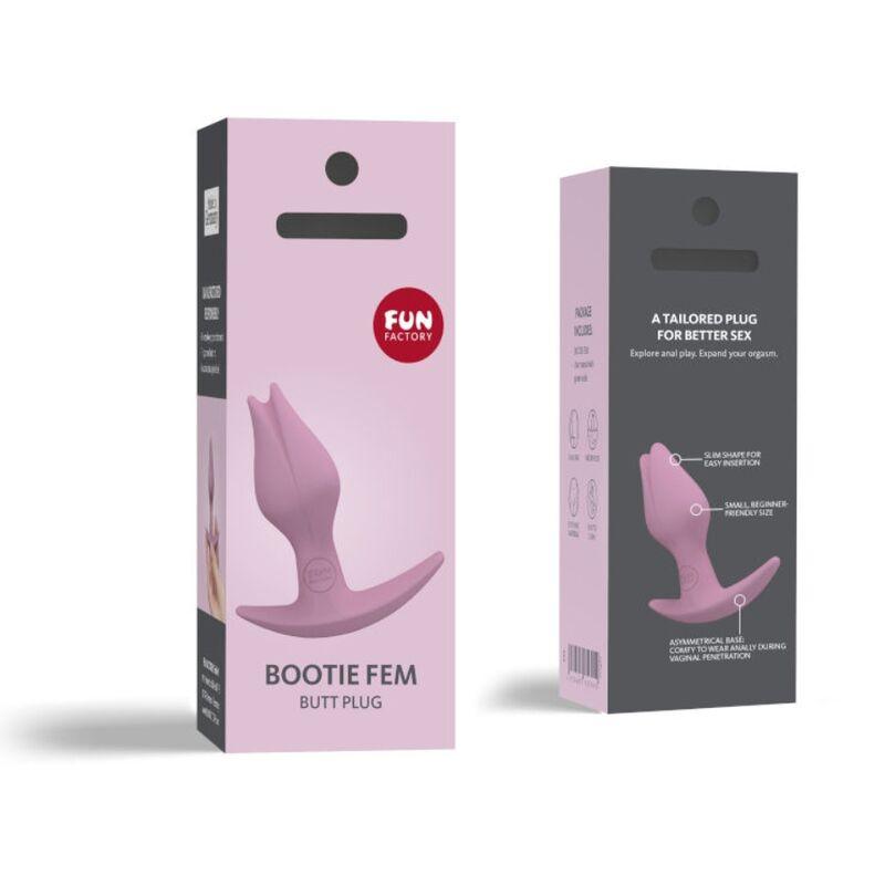 FUN FACTORY - BOOTIE FEM FEMALE ANAL BUTT PLUG ROSE - Sensuana.es