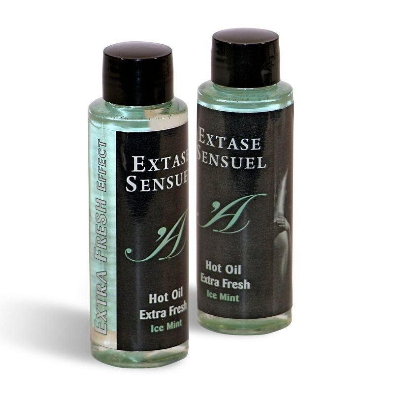 EXTASE SENSUAL - ACEITE MASAJE EFECTO EXTRA FRESH HIELO 100 ML - Sensuana.es