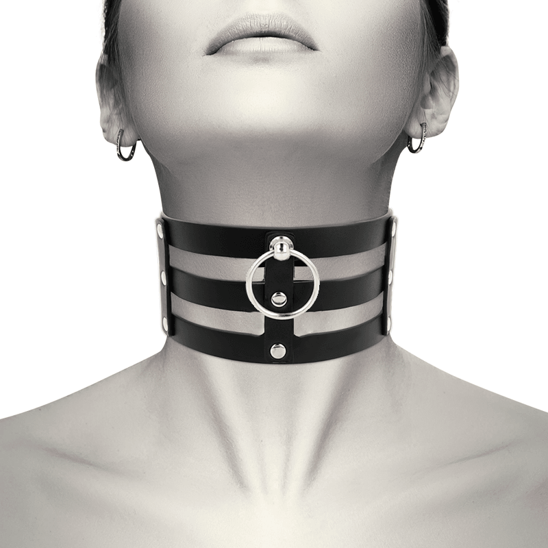 COQUETTE - CHIC DESIRE CHOKER CUERO VEGANO ESTILO FETISH