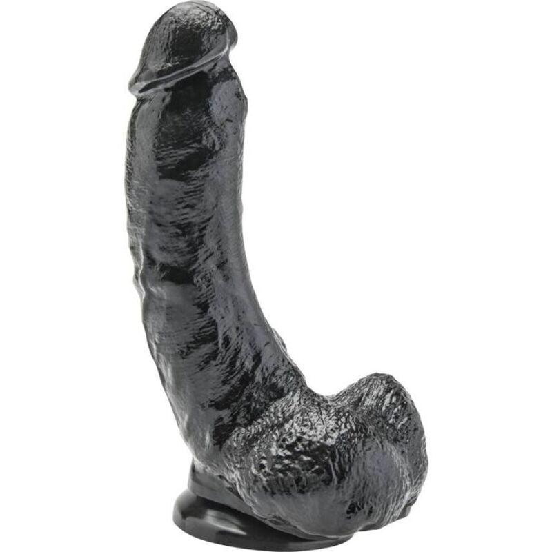 GET REAL - DILDO 20,5 CM CON TESTICULOS NEGRO - Sensuana.es