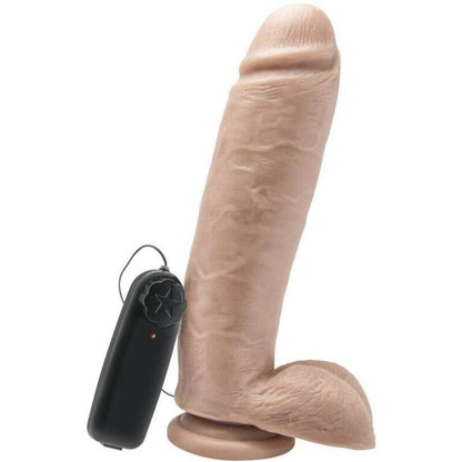 GET REAL - DILDO 25,5 CM CON TESTICULOS VIBRADOR NATURAL - Sensuana.es