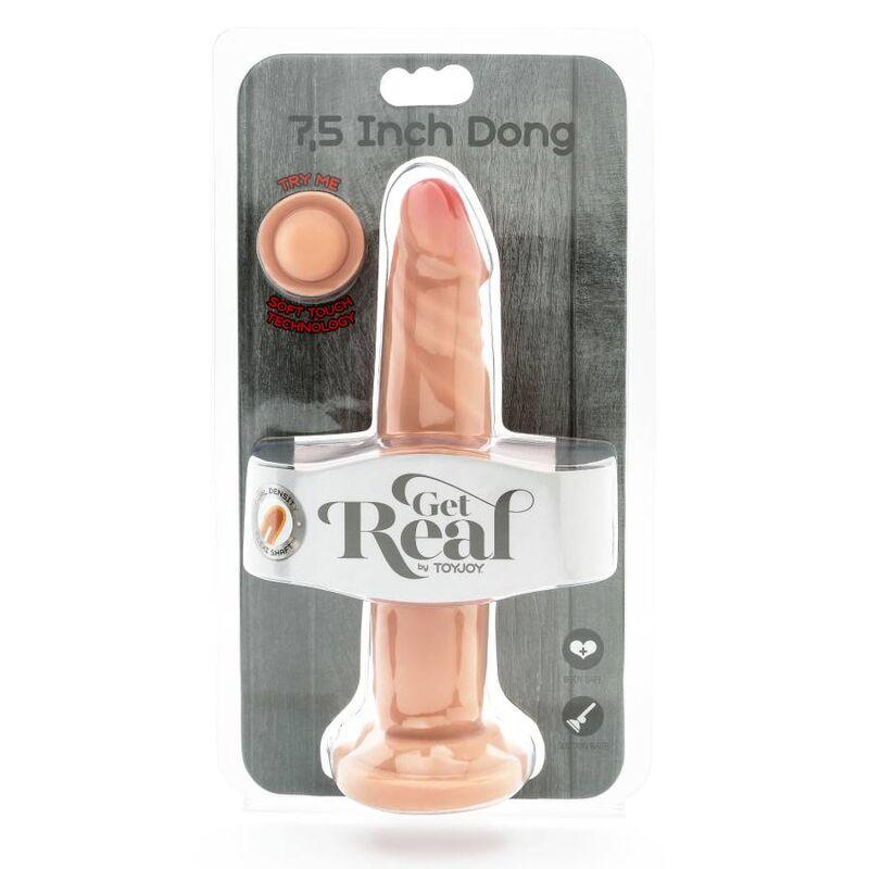 GET REAL - DUAL DENSITY DONG 19 CM NATURAL - Sensuana.es