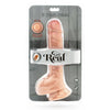 GET REAL - DUAL DENSITY DILDO 25,5 CM CON TESTICULOS NATURAL - Sensuana.es