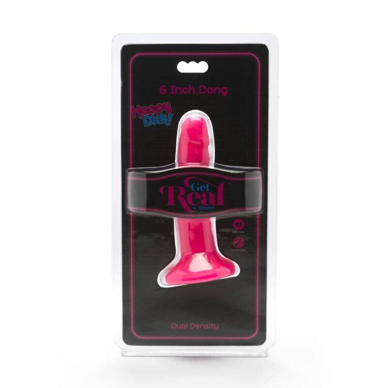 GET REAL - HAPPY DICKS DONG 12 CM ROSA - Sensuana.es