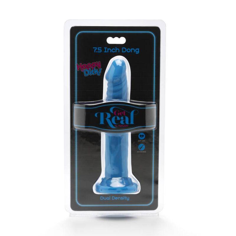 GET REAL - HAPPY DICKS DONG 19 CM AZUL - Sensuana.es