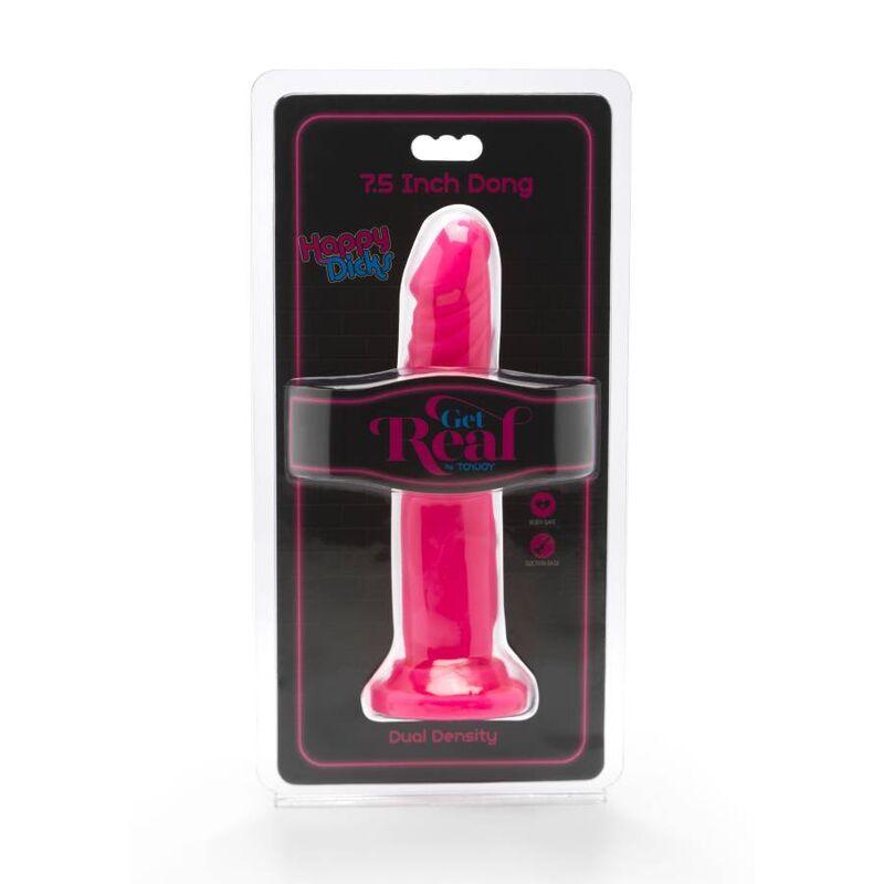 GET REAL - HAPPY DICKS DONG 19 CM ROSA - Sensuana.es