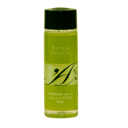 EXTASE SENSUAL - ACEITE MASAJE EFECTO CALOR CON FEROMONAS MOJITO 100 ML - Sensuana.es