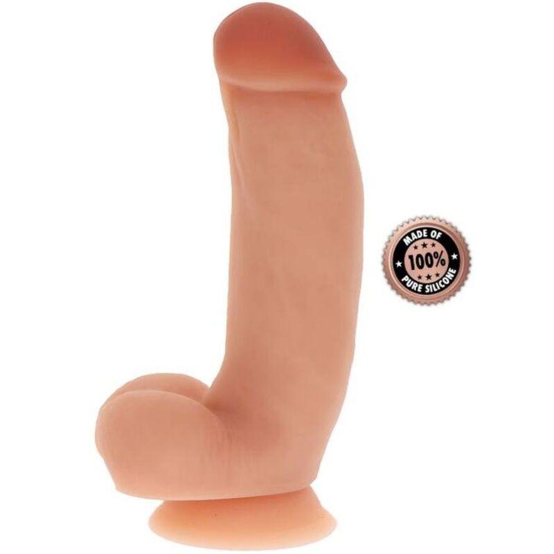 GET REAL - DILDO SILICONA 18 CM CON TESTICULOS NATURAL - Sensuana.es