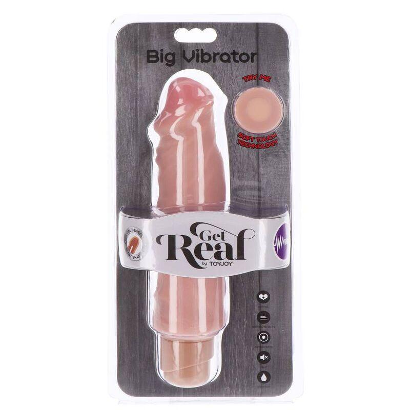 GET REAL - DUAL DENSITY BIG VIBRADOR 20,5 CM NATURAL - Sensuana.es