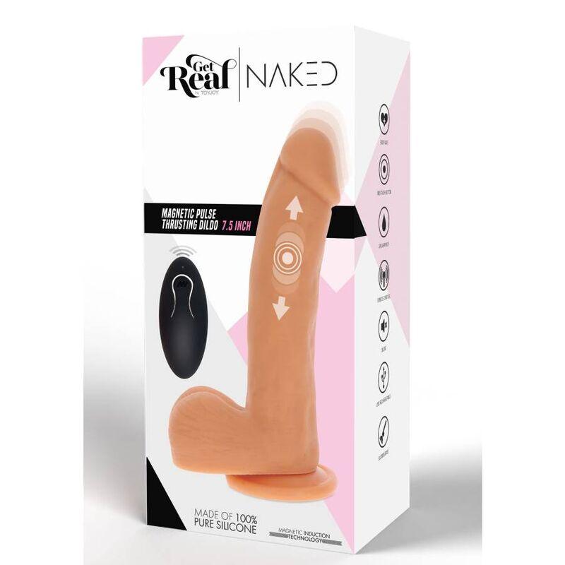 GET REAL - DILDO EMPUJE MAGNÉTICO PULSANTE NATURAL - Sensuana.es