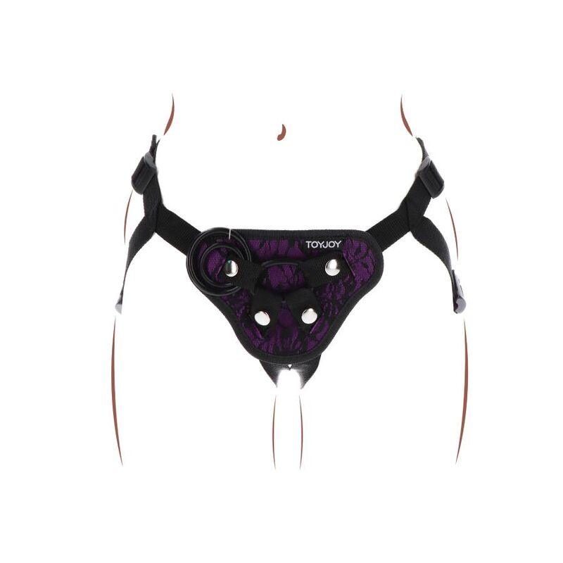 GET REAL - STRAP-ON LACE HARNES MORADO - Sensuana.es