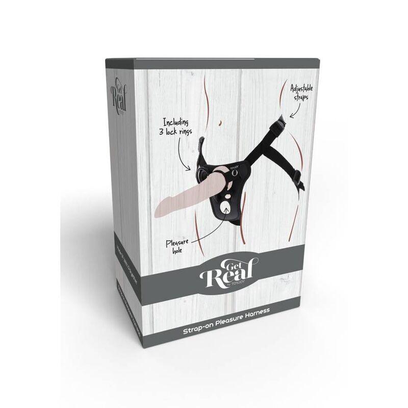 GET REAL - STRAP-ON PLEASURE HARNES NEGRO - Sensuana.es