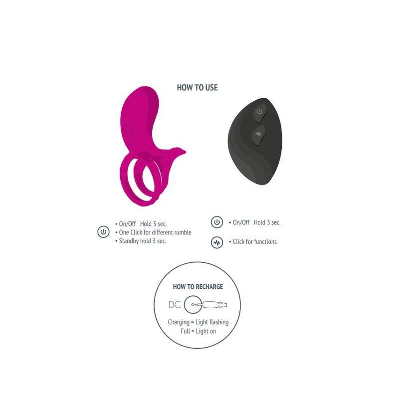 XOCOON - ANILLO VIBRADOR PARA PAREJAS FUCSIA - Sensuana.es