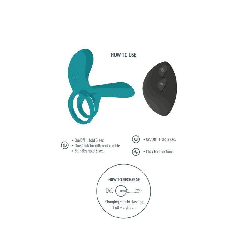 XOCOON - ANILLO VIBRADOR PARA PAREJAS VERDE - Sensuana.es