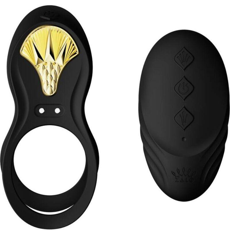 ZALO - BAYEK ANILLO VIBRADOR CONTROL REMOTO PAREJAS NEGRO - Sensuana.es