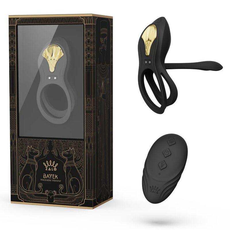 ZALO - BAYEK ANILLO VIBRADOR CONTROL REMOTO PAREJAS NEGRO - Sensuana.es