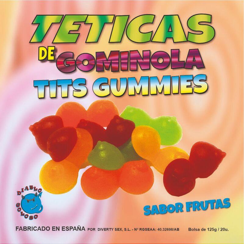 DIABLO GOLOSO - TETICAS DE GOMINOLA SURTIDAS BRILLO - Sensuana.es