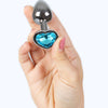 SECRETPLAY - METAL BUTT PLUG CORAZÓN AZUL TALLA S 7 CM - Sensuana.es