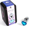 SECRETPLAY - METAL BUTT PLUG CORAZÓN AZUL TALLA S 7 CM - Sensuana.es