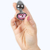 SECRETPLAY - METAL BUTT PLUG CORAZÓN FUCSIA TALLA S 7 CM - Sensuana.es