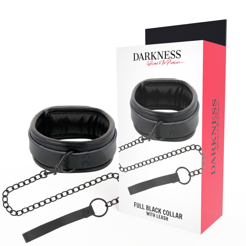 DARKNESS - COLLAR CON CADENA  NEGRO - Sensuana.es