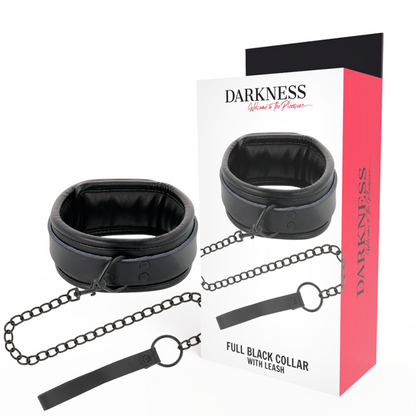 DARKNESS - COLLAR CON CADENA  NEGRO - Sensuana.es