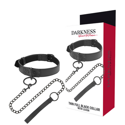 DARKNESS - COLLAR CON CADENA NEGRO - Sensuana.es