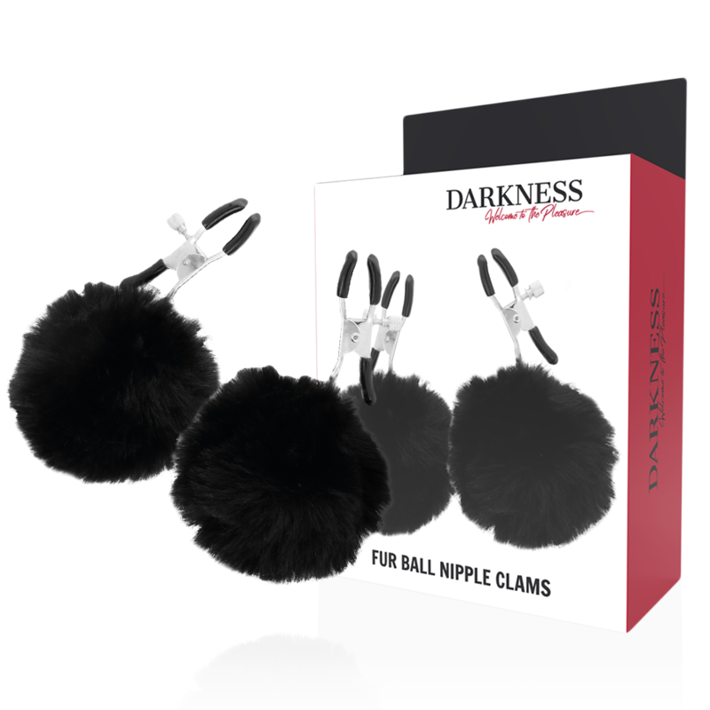 DARKNESS - PINZAS PARA PEZONES CON POMPONES 1 - Sensuana.es