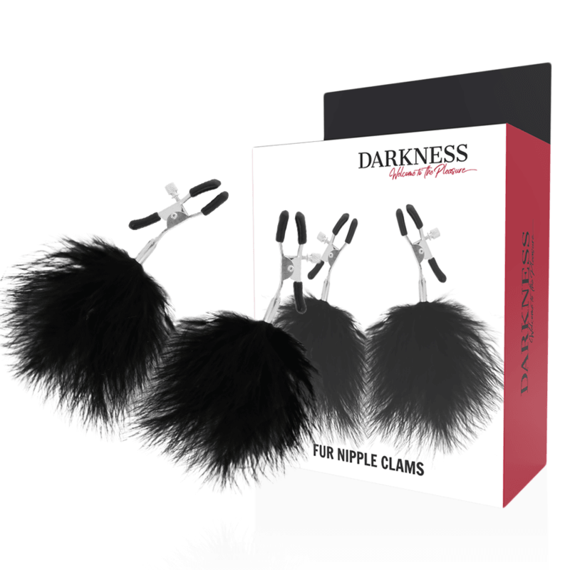 DARKNESS - PINZAS PARA PEZONES CON POMPONES 2 - Sensuana.es