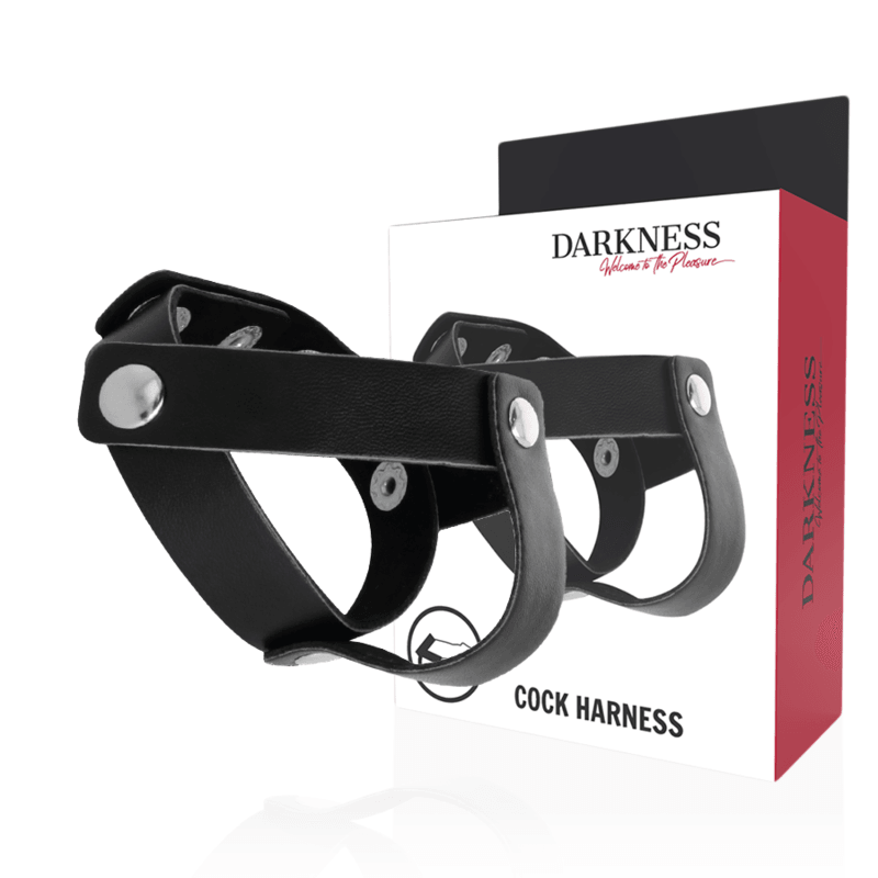 DARKNESS - ANILLO DE PIEL PARA PENE Y TESTICULOS - Sensuana.es