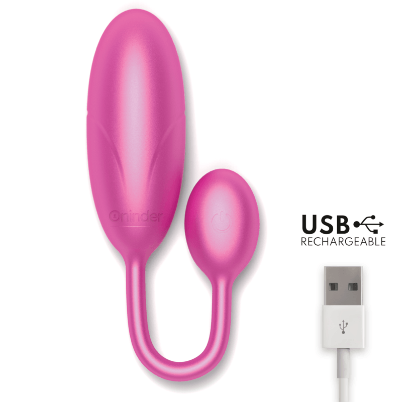 ONINDER - DENVER HUEVO VIBRADOR ROSA 7 X 2.7 CM - APP GRATUITA - Sensuana.es