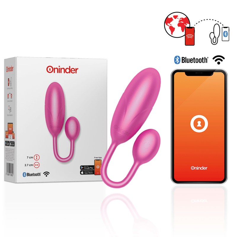 ONINDER - DENVER HUEVO VIBRADOR ROSA 7 X 2.7 CM - APP GRATUITA - Sensuana.es