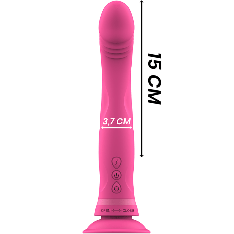 INTENSE - MICHELANGELO DILDO VIBRADOR SILICONA ROSA - Sensuana.es