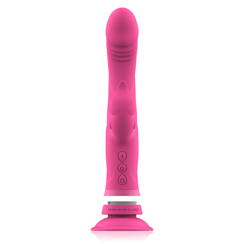 INTENSE - JULIO VIBRADOR RABBIT SILICONA ROSA - Sensuana.es